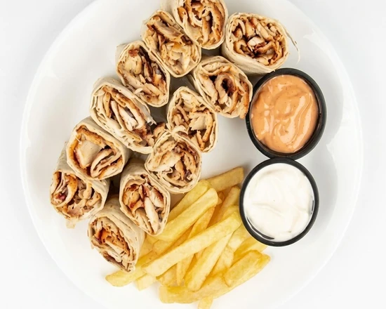 Halal donair wrap with sweet sauce near St. Vital Centre, Winnipeg