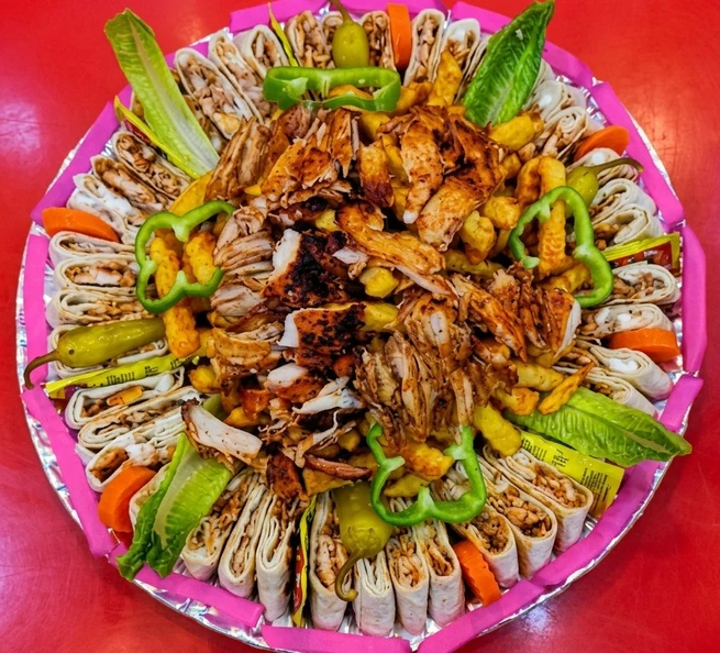 Al Taj shawarma family feast platter for sharing in south Winnipeg